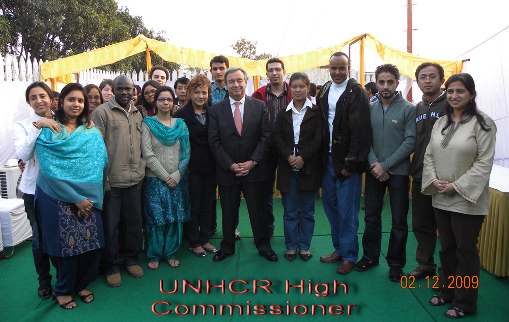 Me & my colleagues with the UNHCR High Commissioner!